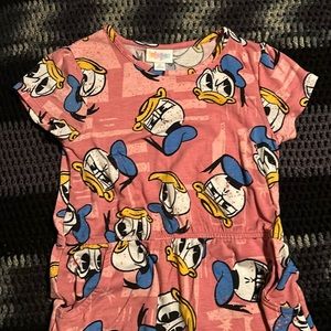 RARE Disney Donald Duck LuLaRoe Dress w/Pockets! EUC